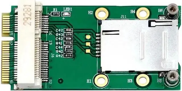 Main image of PCI-E Adapter with SIM Card Slot for 3G/4G WWAN HSPA MODEM LTE Card GPS Card for desktop laptop computers