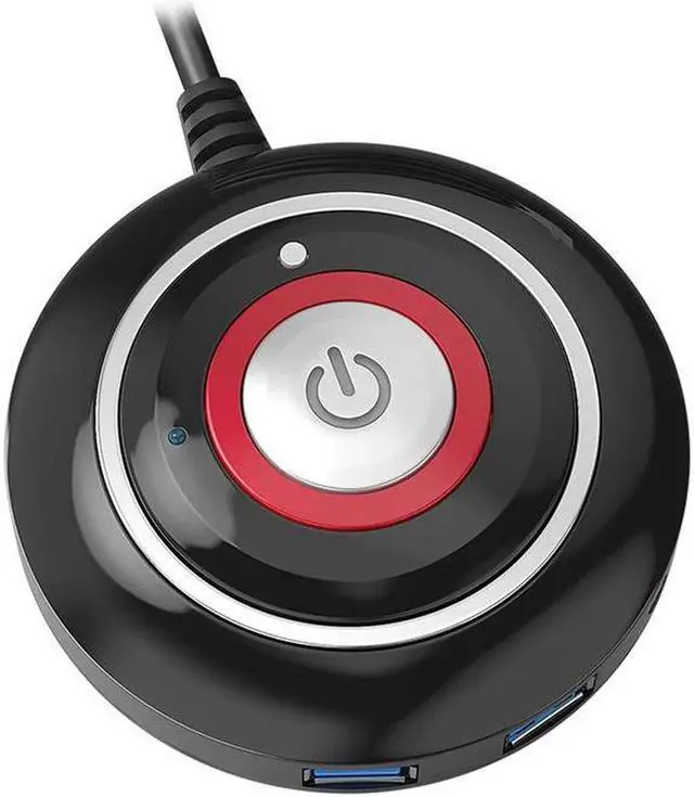 Alt view image 7 of 7 - Desktop PC Computer Case Power Switch Motherboard Power Supply Button with Extension Cord ON/OFF Dual USB Ports Audio Jack Power Reset Button for Internet Bar Push Button