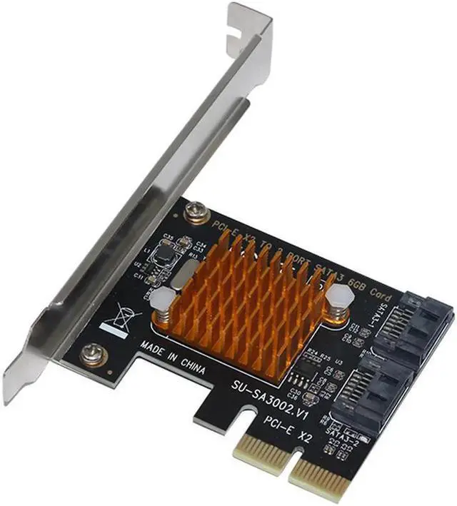 Alt view image 2 of 5 - For SA3002 ASM1062 Chip PCI-E To SATA 3.0 Expansion Card 6GSATA3.0 Interface Hard Disk Expansion Card Interface Adapter Card