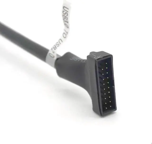 Alt view image 6 of 7 - 2pcs 20Pin 19Pin USB 3.0 Female To 9Pin USB 2.0 Male Motherboard Cable Adapter Cord 480mbps Data Speed Computer Cable Connectors