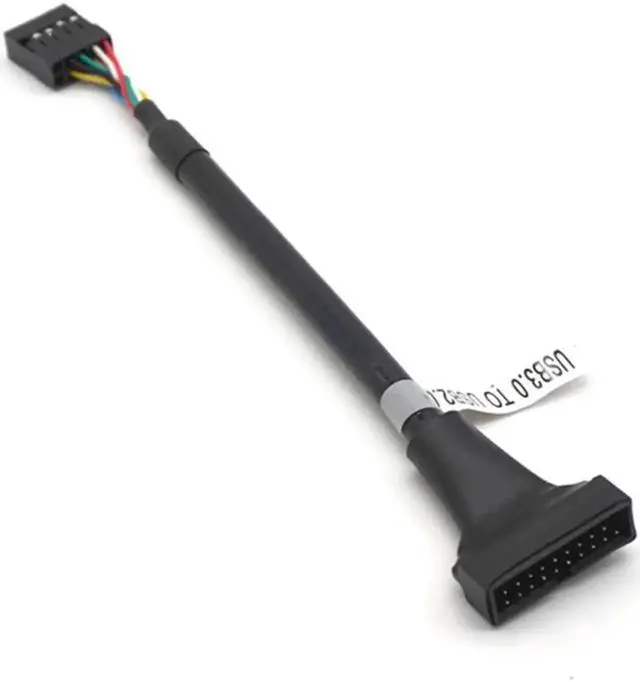 Alt view image 7 of 7 - 2pcs 20Pin 19Pin USB 3.0 Female To 9Pin USB 2.0 Male Motherboard Cable Adapter Cord 480mbps Data Speed Computer Cable Connectors