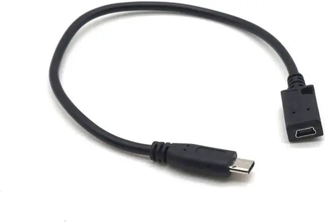 Alt view image 2 of 7 - 2PCS Type C USB 3.1 Male to Mini USB Female Charging Data Cable Cord Adapter