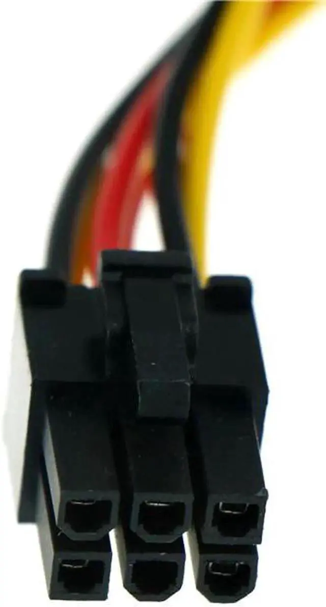 Alt view image 4 of 4 - 4 Pin Molex To 6 Pin PCI-E ATX PSU Power Adapter Graphics Video Card Converter Cable Line Adapter Power Cables 2pcs