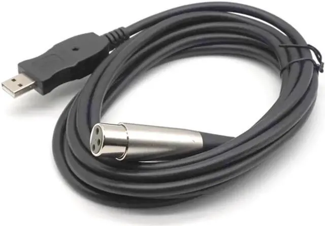 Alt view image 5 of 6 - USB Male to 3 Pin XLR Female Microphone MIC Studio Audio Link Cable 3M(9.84ft)