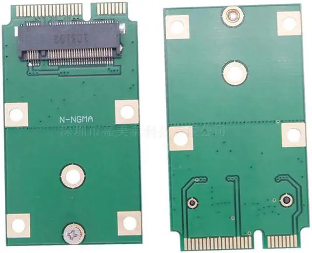 Alt view image 4 of 5 - 2018 Computer Adapter Mini PCI-E 2 Lane M.2 NGFF 30mm 42mm SSD To 52pin mSATA Adapter Card Gifts