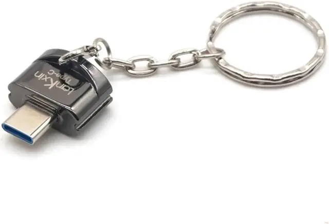 Alt view image 7 of 7 - USB Type C OTG Adapter Type-C To USB Converter for USB C PD Charger Mouse keyboard flash Disk Portable Keychain OTG Plug