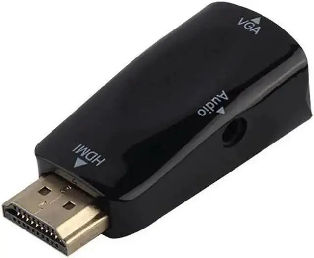 Alt view image 3 of 5 - Dual Link 24+1 Male to HDMI with Adapter Connector 1080P HDMI Male to VGA Female Adapter Video Converter 3.5mm