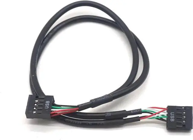 Alt view image 7 of 7 - 9pin USB header Male 1 to 2 / 4 Female Extension Cable Card Desktop 9-Pin USB HUB USB 2.0 9 pin Connector Adapter Port Multiplier