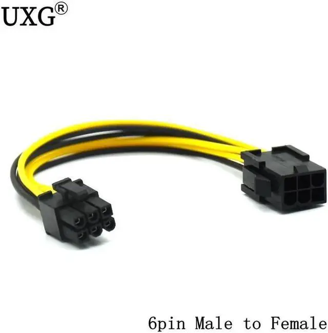 Alt view image 4 of 5 - Power Cable 15 Pin 8pin Female To 6 Pin Male PCI EXPRESS PCI-E Graphics Converter Adapter Video Card Power Cable Cord