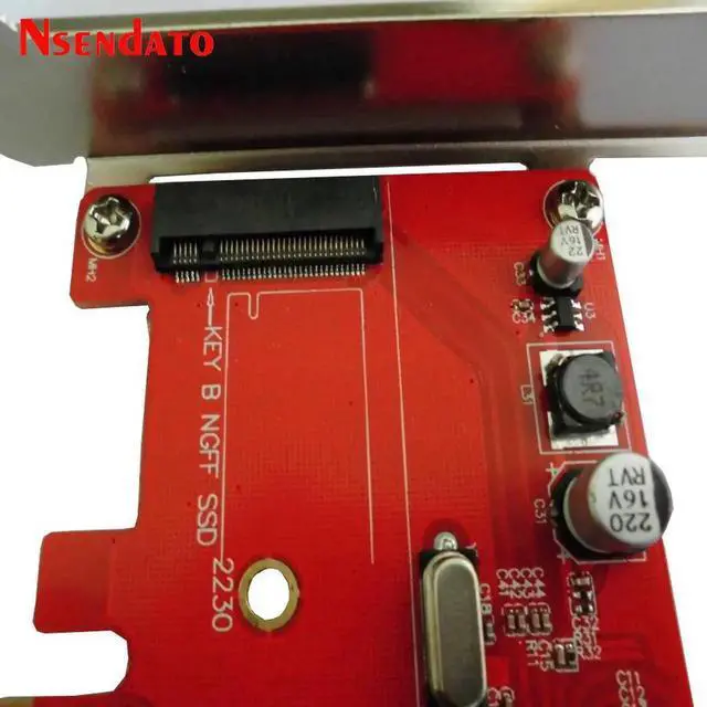 Alt view image 2 of 5 - Express 2.0 to NGFF M.2 B Key SSD SATA III 3.0 to PCI Sata Express Combo Card Adapter Converter ASM1061