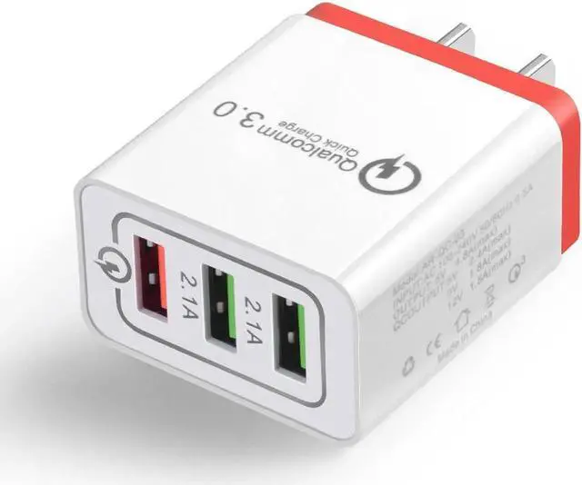 Main image of Quick Charge QC3.0 Charger 3 USB Mobile Phone Fast Charging 3 Port Portable Mobile Phone Travel Wall Charger EU US UK Plug