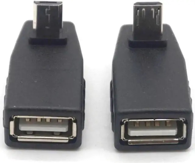 Alt view image 6 of 6 - Weastlinks Micro USB Male to USB 2.0 Female USB OTG Up Down degree Adapter Converter