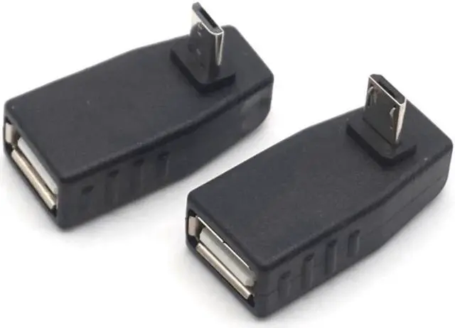 Main image of Weastlinks Micro USB Male to USB 2.0 Female USB OTG Up Down degree Adapter Converter