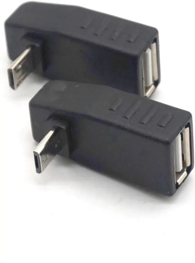 Alt view image 5 of 6 - Weastlinks Micro USB Male to USB 2.0 Female USB OTG Up Down degree Adapter Converter