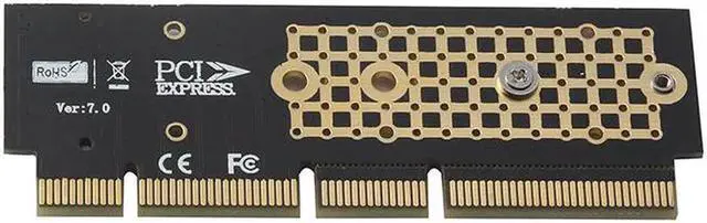 Alt view image 4 of 5 - PCI-E NGFF M.2 NVMe SSD to PCI-E 3.0 16x M Key Port Adapter HDD Extender Expansion Card Connector Converter Board Riser Card