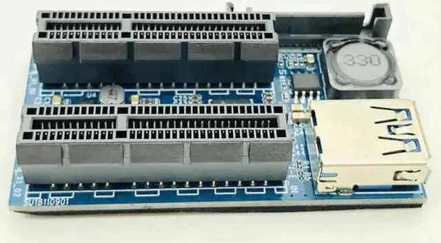 Alt view image 2 of 5 - Add On Card PCI Express USB 3.0 Adapter Raiser PC Components Extender PCIE Riser PCI-E Card Riser PCI E Riser for Video Card