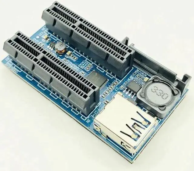 Alt view image 5 of 5 - Add On Card PCI Express USB 3.0 Adapter Raiser PC Components Extender PCIE Riser PCI-E Card Riser PCI E Riser for Video Card