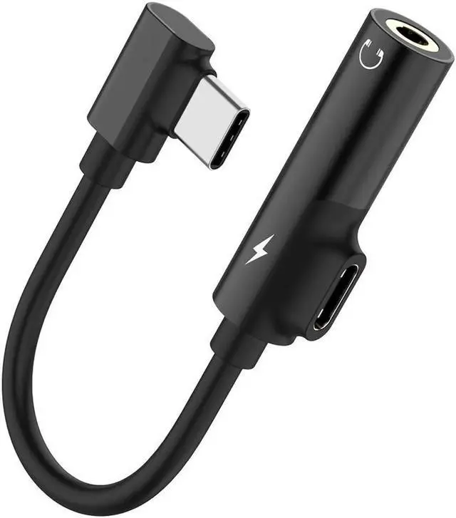 Main image of 2 PCS USB Type-C To 3.5mm Jack Type-C Audio Splitter Headphone Cable Earphone Aux 3.5 Adapter Charger USB-C