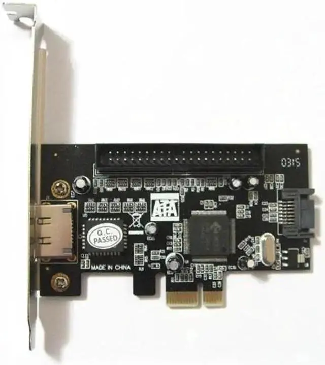 Alt view image 4 of 5 - PCI-e PCI Express Controller Card IDE SATA eSATA Internal External Raid Adapter