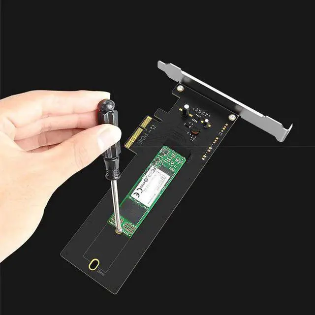 Alt view image 4 of 5 - KT016L PCIE X4 to M.2 NVMe SSD NGFF Adapter Support PCI Express 3.0 X4/X8/X16 Computer Desktop Expansion Cards(Black)