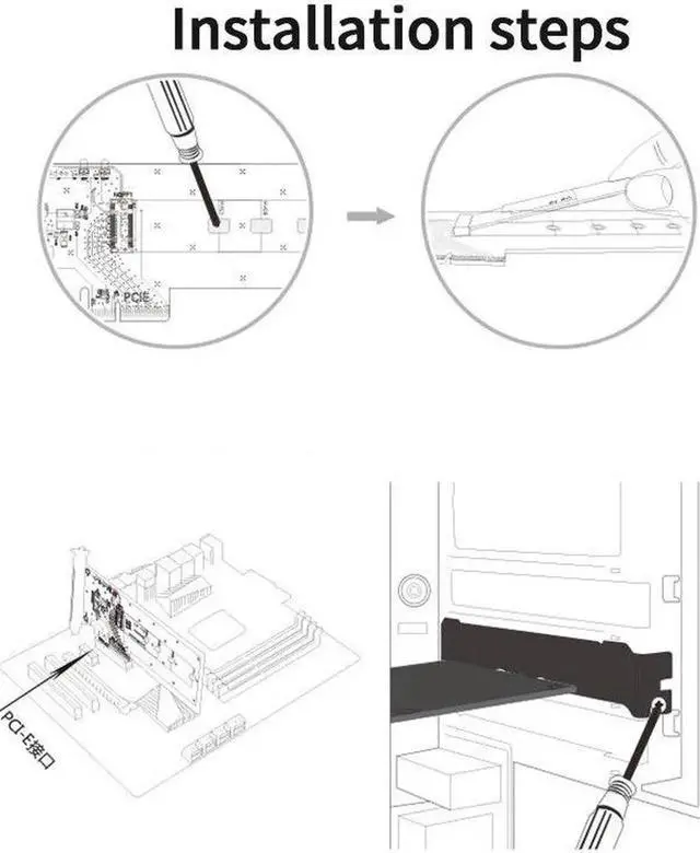 Alt view image 3 of 5 - KT016L PCIE X4 to M.2 NVMe SSD NGFF Adapter Support PCI Express 3.0 X4/X8/X16 Computer Desktop Expansion Cards(Black)