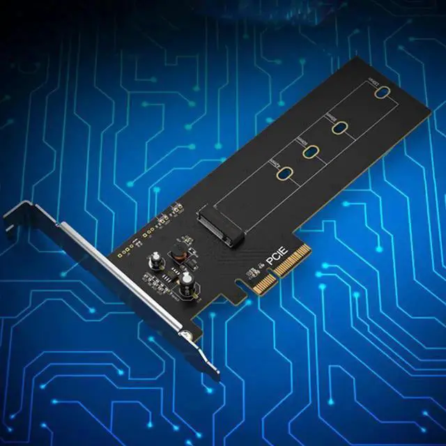 Alt view image 2 of 5 - KT016L PCIE X4 to M.2 NVMe SSD NGFF Adapter Support PCI Express 3.0 X4/X8/X16 Computer Desktop Expansion Cards(Black)