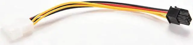 Alt view image 3 of 5 - Adapter PC Video Card Connector Converter Cord 1Pcs 17cm 4 Pin Molex IDE To 6 Pin PCI-E Graphic Card Power Supply