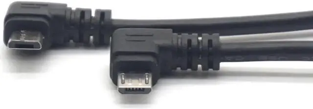 Alt view image 4 of 7 - Converter Data Cable left and right 90 Degree Micro USB Male To Female Adapter Converter Data Cable