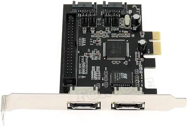 Alt view image 3 of 5 - 2 port SATA 2.0 + IDE + 2 port eSATA PCI-e PCI express RAID Controller Card SATA IDE PCI e Adapter Card