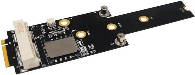 Alt view image 3 of 5 - PCI-E to M.2 NGFF Adapter M Key Converter Card Modulewith SIM Card Slot for Computer Wireless Converter WiFi/WWAN/LTE