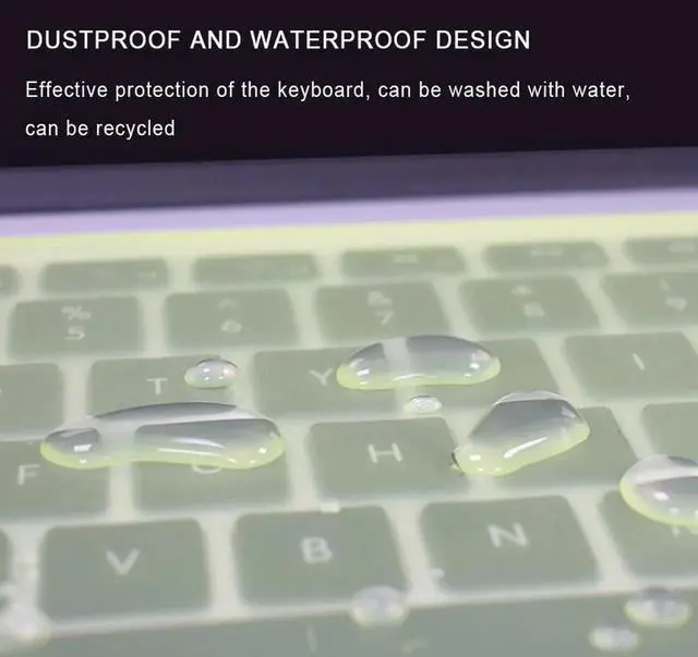 Alt view image 5 of 7 - Universal Laptop Keyboard Cover Protector 12-17 inch Waterproof Dustproof Silicone Notebook Computer Keyboard Protective Film