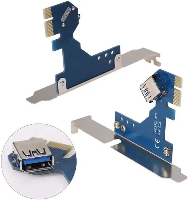 Alt view image 5 of 5 - Card PCI-E Express X1 to Dual PCI Extend Adapter Connector Card Add Expansion Card For PC Computer Windows XP LINUX