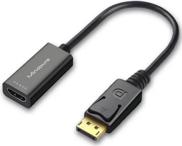 Main image of 4K DisplayPort to HDMI Adapter Converter Display Port Male DP to Female HD TV Cable Adapter Video Audio For PC TV