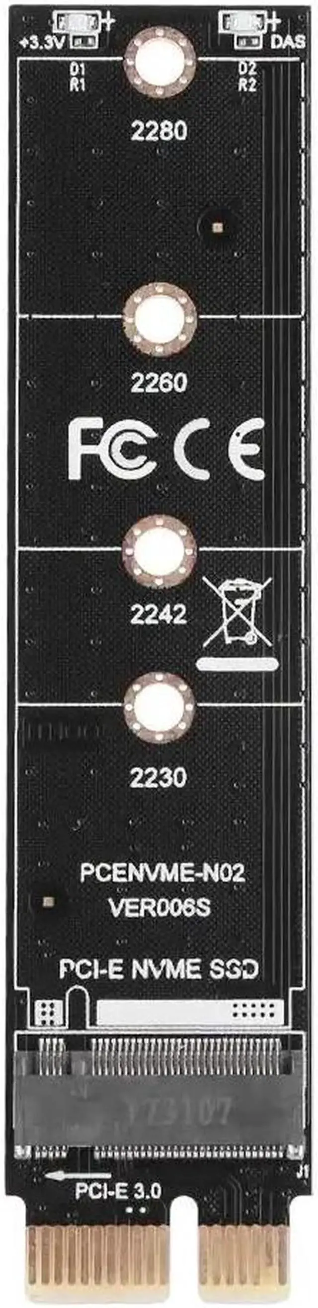 Alt view image 5 of 5 - Adapter Card M.2 to PCI-E3.0 1x Extension M Key NGFF Converter Card Module Support for PM961 960EVO SM961