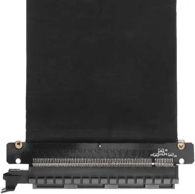 Alt view image 5 of 5 - 24cm PCI Express PCI-E 16X Flexible Cable Riser Card Extension Port Adapter Graphics Video Card Extend Cord For 1U 2U 3U Chassis