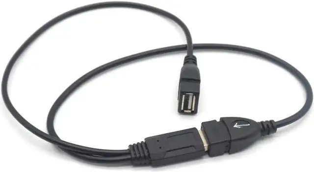 Alt view image 4 of 7 - 2pcs USB 2.0 A Male To 2 Dual Female USB Y Splitter Transfer Data Hub Power Cord Adapter Charging Extension Cable For Hard Disks