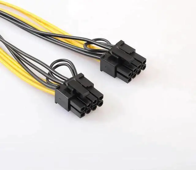 Alt view image 3 of 5 - PCI-E 8Pin to Double PCI-E PCI Express 8Pin(6Pin+2Pin) Splitter Cable Power Supply Cable 30cm PCIe Connector Cable Promotion