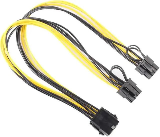 Main image of PCI-E 8Pin to Double PCI-E PCI Express 8Pin(6Pin+2Pin) Splitter Cable Power Supply Cable 30cm PCIe Connector Cable Promotion