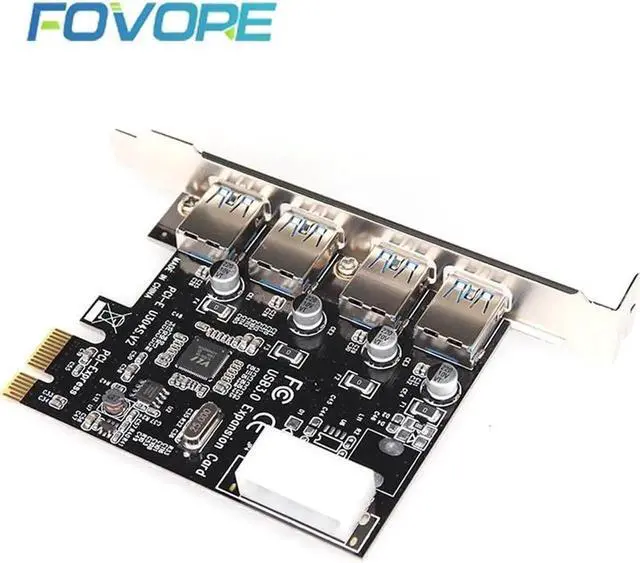 Alt view image 3 of 5 - to USB expansion Card 4 port USB 3.0 PCI express expansion Card usb Adapter usb 3 pcie converter for win 10