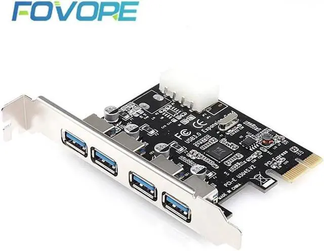 Main image of to USB expansion Card 4 port USB 3.0 PCI express expansion Card usb Adapter usb 3 pcie converter for win 10