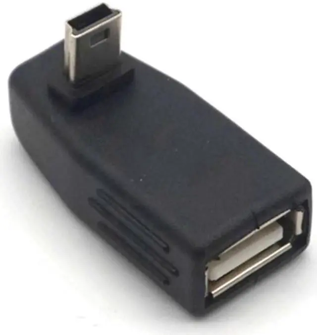Alt view image 4 of 7 - 2PCS 90 Degree UP Down Left Right Angle USB2.0 A Female to Mini USB 5-pin B Male Mini USB OTG Host Adapter