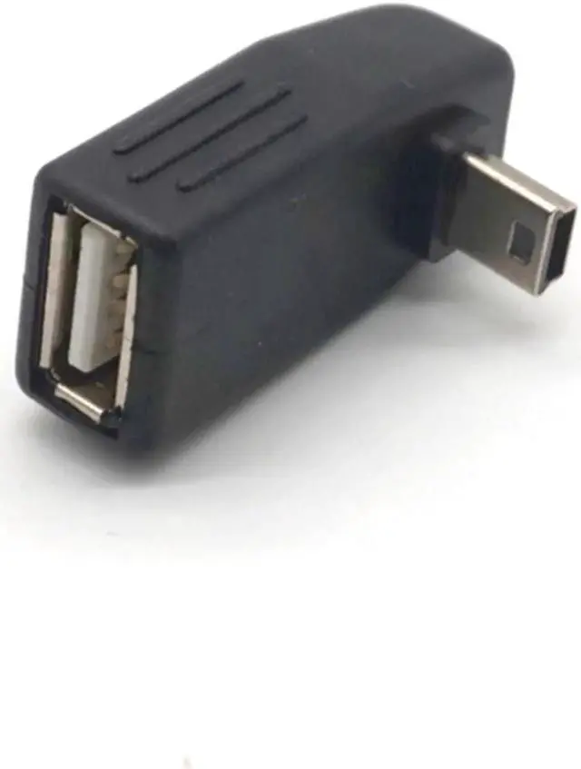 Alt view image 6 of 7 - 2PCS 90 Degree UP Down Left Right Angle USB2.0 A Female to Mini USB 5-pin B Male Mini USB OTG Host Adapter