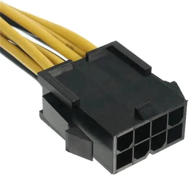 Alt view image 5 of 5 - CPU 8pin Female to Dual PCI-E PCI Express 8p ( 6+2 pin ) Male Power Cable 18AWG Wire for Graphics Card BTC Miner