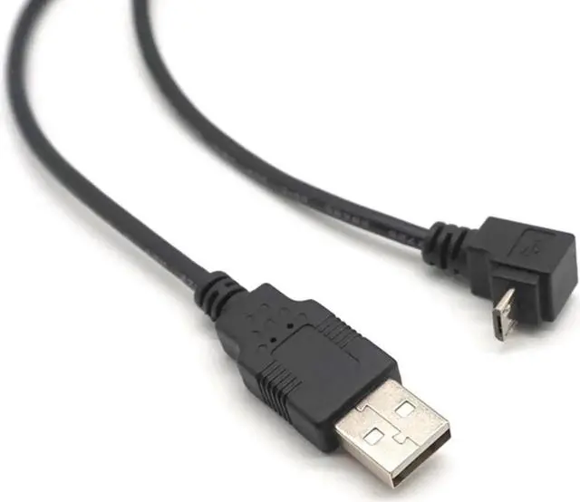 Main image of 2PCS USB 2.0 Charger Cable To Micro USB Male 90 Degree UP Down Angled Data Charging Cable