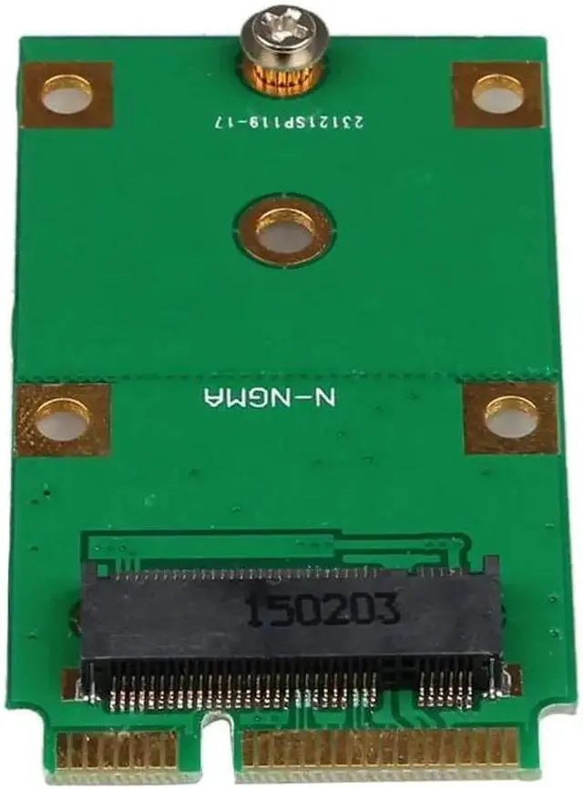 Alt view image 2 of 3 - Mini Computer Accessories 2018 PCI Express PCI-E 2 Lane M.2 NGFF 30mm 42mm SSD To 52pin mSATA Adapter Card#25