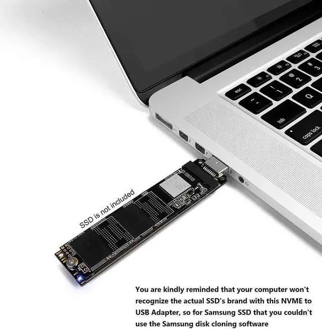 Main image of NVME SSD to USB 3.1 Adapter Portable Hot Swap High Performance PCI-E to USB3.0 Solid State Drive Converter Card