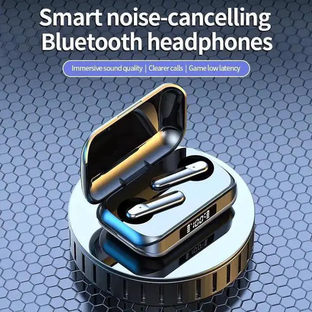 Alt view image 3 of 3 - Wireless Bluetooth Earphone Headphones Outdoor Sport Headset 5.3 With Charging Bin Display Touch Control Earbuds for Music