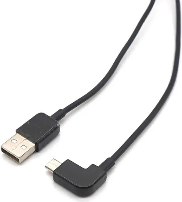 Alt view image 2 of 6 - USB 2.0 male to Micro USB left elbow 90 degree mobile phone tablet charging data cable 3m(9.84 ft)