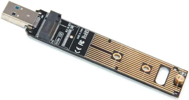 Alt view image 2 of 5 - M.2 NVME A 3.0 Solid State Drive Hot swap Internal Converter Card for 2242/2260 SSD to USB 3.1 Adapter PCI-E to USB