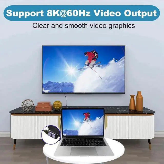 Alt view image 2 of 7 - [2 PACK] 140W Magnetic 90 Degree USB C Adapter, Right Angle USB-C Male to USB-C Female 40Gbps Connector for Mac-Book Pro/Air, Tablet, Laptop, Mobile Phone and More Type C Devices